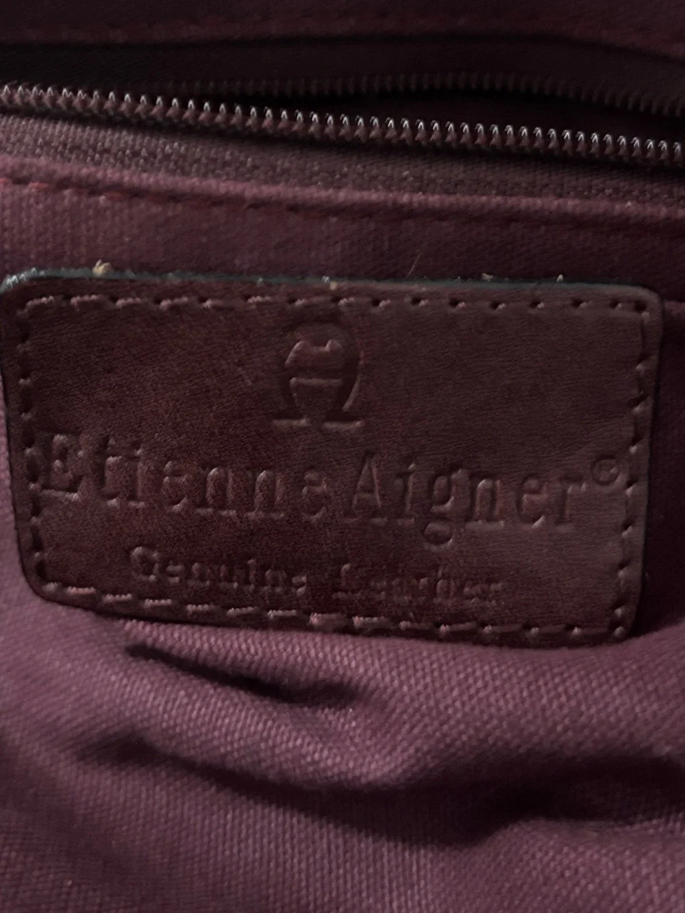 Etienne Aigner Vintage Braided Leather Crossbody Bag